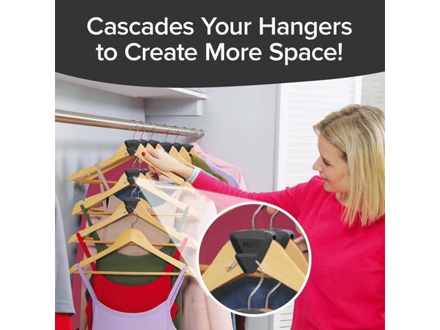 Ruby Space Triangles As-seen-on-tv, Creates Up to 3X More Closet Space, 8 Pack