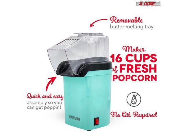5 Core Popcorn Machine Hot Air Electric Popper Kernel Corn Maker