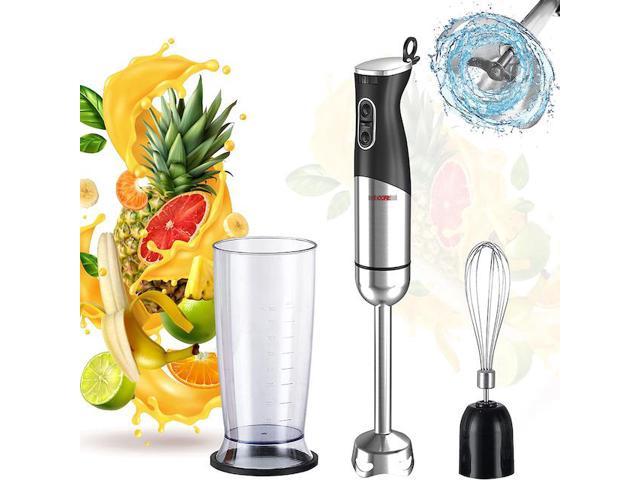 5 Core Hand Blender  500W Immersion Blender  Electric Hand Mixer w 2 Mixing Speed 304 Steel Blades