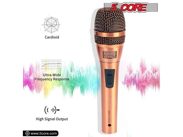 5 Core Professional Dynamic Vocal Microphone - Unidirectional Handheld Mic  XLR Karaoke Microphone with ON/OFF Switch Includes 16ft XLR Audio Cable to  1/4'' Audio Jack Included - ND-7800X 
