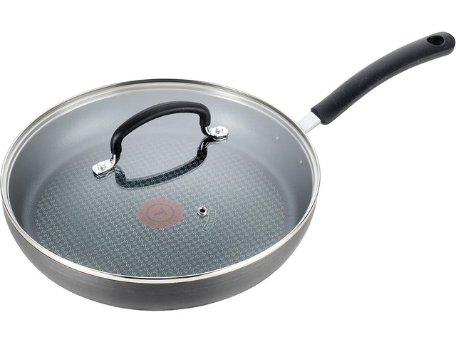 Powder Hard Pan T-fal Ultimate Hard Anodized Nonstick Fry Pan With Lid 10 Inch, Oven ...