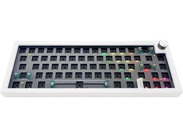 BOYI GMK67Pro Keyboard Barebones Kit,QMK/VIA Programmable BT5.0/2.4G ...
