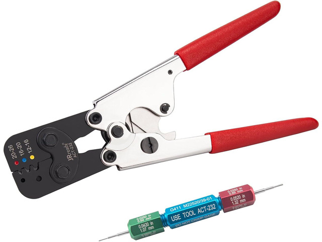 JRready ACT-232 Hand Tool(M22520/37-1 Equivalent) for Crimping M81824/1 ...