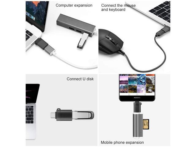 Usb C Adapter Pack Aubeamto Usb C To Usb Adapter Usb A To C Adapter Usb C Male To Usb