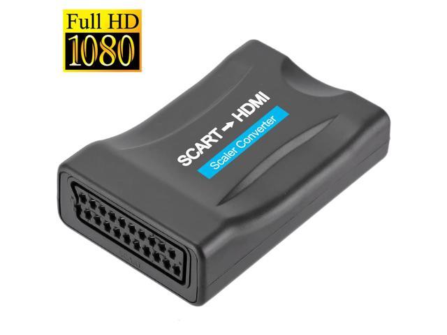 Digital SCART to HDMI-compatible Converter Cable SCART in HDMI Out HD  720P/1080P Switch AV Adapter for HDTV/DVD/PS3/PAL/NTSC 