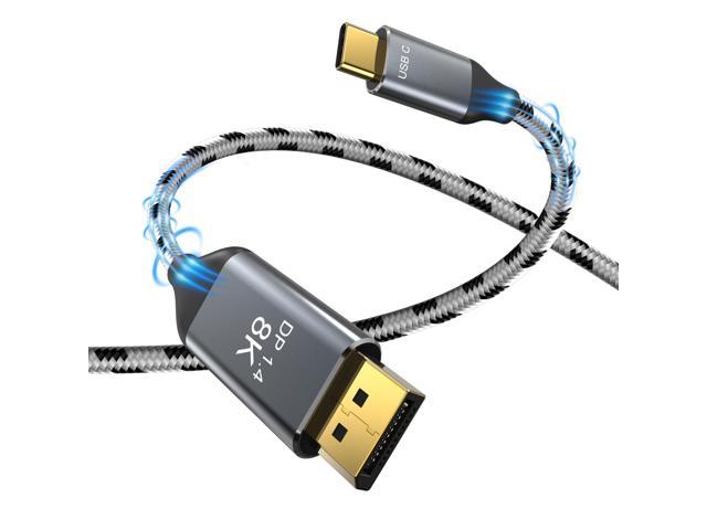 VESA Certified Displayport 2.1 Cable (3.3ft), AUBEAMTO 8K@60Hz DP Cable  [8K@60Hz, 4K@144Hz, 2K@240Hz], 40Gbps DisplayPort 2.1 Cable Support UHBR10
