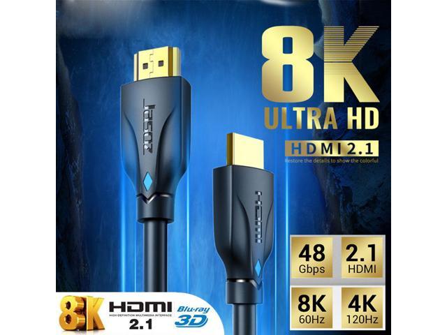 16ft (5m) HDMI 2.1 Cable 8K - Certified Ultra High Speed HDMI Cable 48Gbps  - 8K 60Hz/4K 120Hz HDR10+ eARC - Ultra HD 8K HDMI Cable 