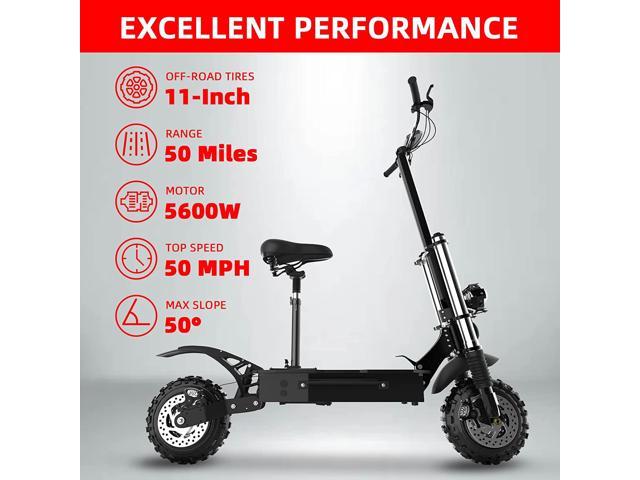 Electric Scooter Adult,Total Power 6000W，Max Speed 95KMH, 105KM