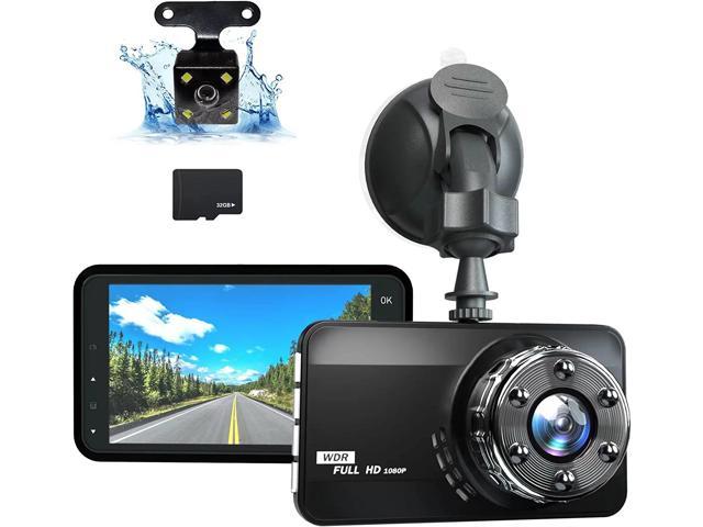 strijd Negen fusie Ajvvf Dash Cam Front and Rear,Dashcam for Cars Front Full HD 1080P 170°Wide  Angle Dashboard Cameras with Night Vision WDR G-Sensor Parking Monitor Loop  Recording Motion Detection with 32GB Car - Newegg.com