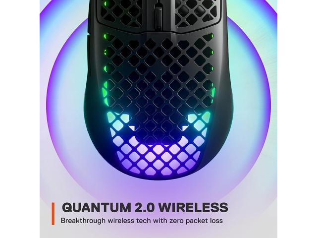 Refurbished: SteelSeries - Onyx Mouse Gaming Lightweight Wireless 3 Aerox Edition 2022 - Optical