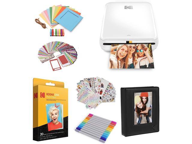 KODAK Step Printer Wireless Mobile Photo Printer with Zink Zero Ink  Technology  Kodak App for iOS  Android (White) Gift Bundle, Welcome to  consult