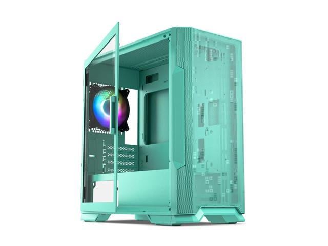 Vetroo M03 Compact Computer Case Micro ATX Mini ITX Mint Green Gaming ...