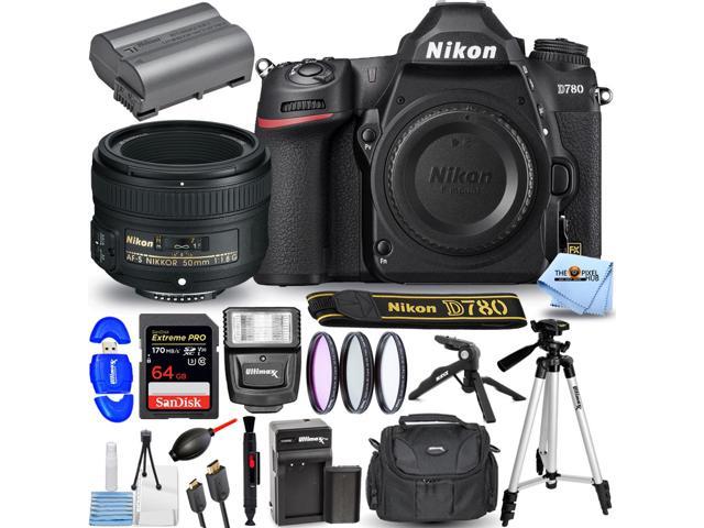 Nikon D780 DSLR Camera with 50mm f/1.8G Lens - 15PC Accessory Bundle ...