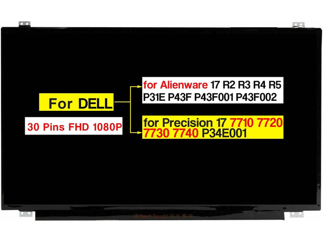 Alienware 17 R1 Screen Screen Replacement for Dell Alienware 17 R2 R3 R4 R5 P31E P43F P43F001 ...
