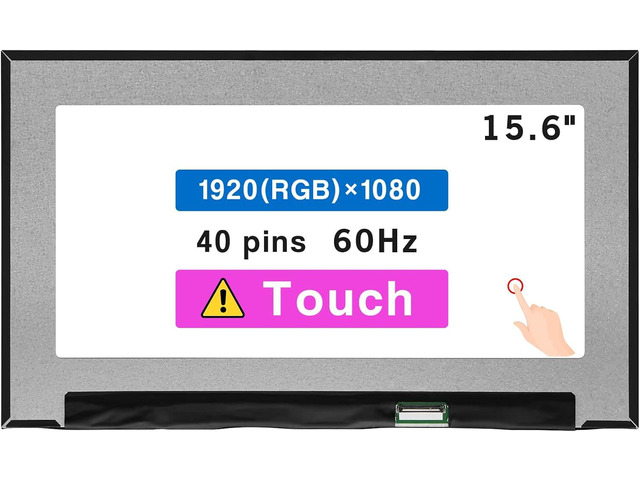 Dalle écran 15.6" IPS NV156FHM-T0C FHD Tactile Mat - Neuf, 60Hz, 40 Pins, Garantie 1 An