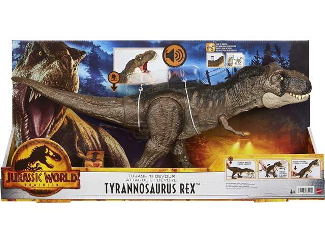 Mattel Jurassic World Thrash 'N Devour Tyrannosaurus Rex Figure ...