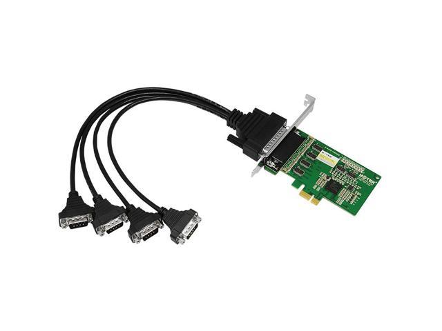 UOTEK Industrial 4-Port RS-232 PCI-E Multi-Serial Cards RS232 to PCIE High  Speed Converter Adapter with DR44 Female 1pc Designed for POS and ATM 