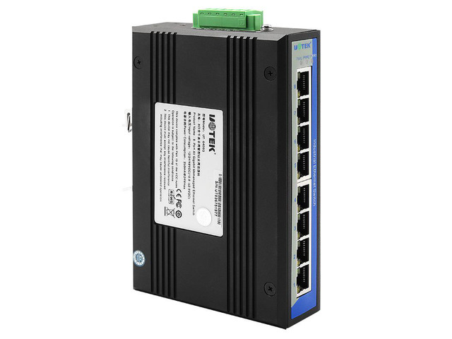 Uotek Router Industrial Grade UOTEK 10/100/1000M 8 Ports RJ45 Network Unmanaged ...
