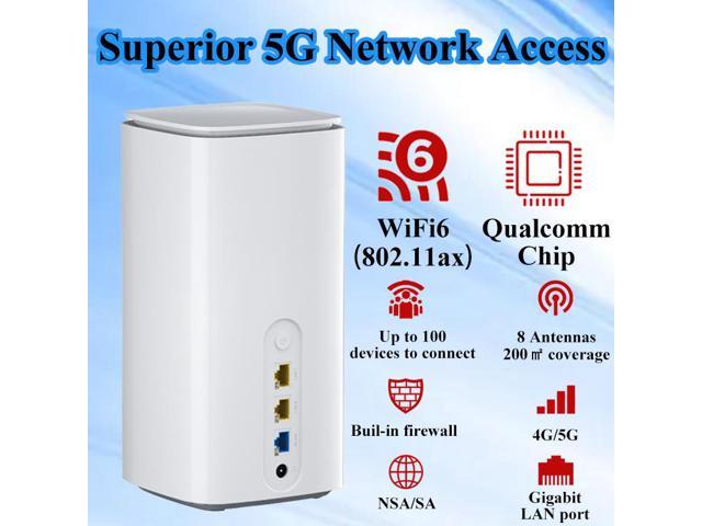 UOTEK Portable 5G WiFi CPE Router 5G WiFi 6 802.1ax LTE Wireless Router  Dual Band WiFi Sim Card Modem NSA And SA Dual Mode High Speed Wide Coverage