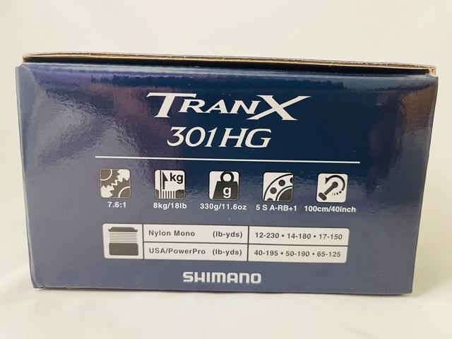 NEW SHIMANO TRANX 301HG LEFT HANDLE FISHING REEL TRX-301HG *1-3 DAYS FAST  DELIVERY* 