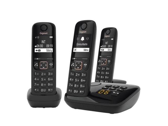 Gigaset A694A Duo - Two Cordless Phones - Made in Germany - Answering  Machine - Caller ID - high Contrast Display - Brilliant Voice Quality HSP -  Long