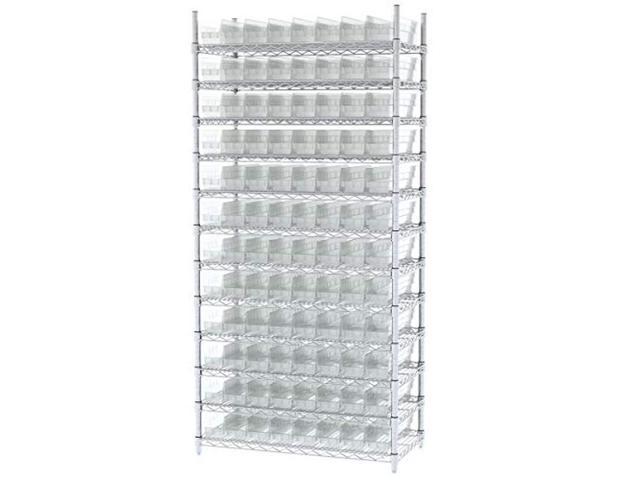 Akro-Mils 30128 Plastic Containers for Organizing and Storage Bins for  Closet, Kitchen Cabinet, or Pantry Organization, 18-Inch x 4-Inch x 4-Inch