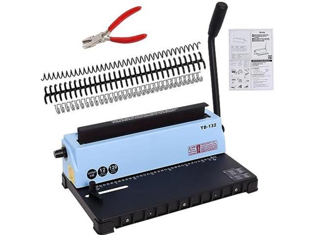 Letter Size Wire Binding Machine, TD-132 Books Binding Machine Punch 12 ...