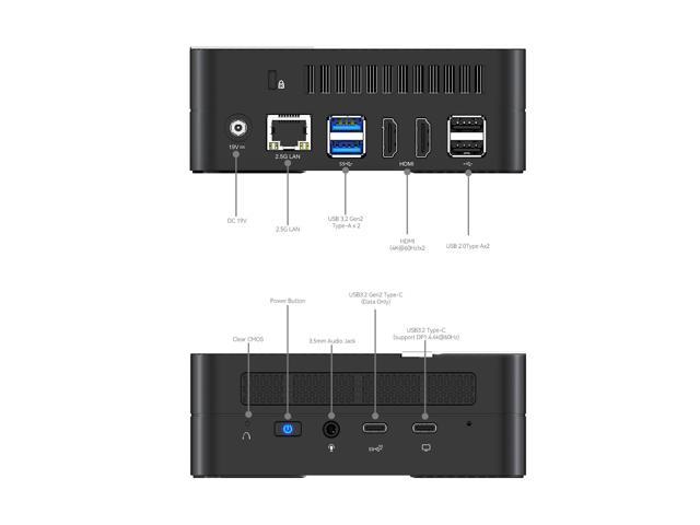 MINISFORUM UM590 Mini PC AMD Ryzen 9 5900HX(8C/16T) Windows 11 Pro