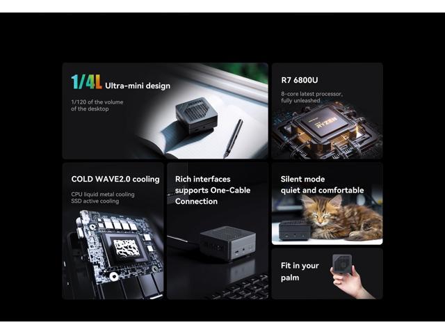 MINISFORUM AMD Ryzen 9 5900HX 8C Gaming Mini PC Gamer Desktop Gaming PC  2.5Gbps LAN DDR4 32GB+512GB @ Best Price Online