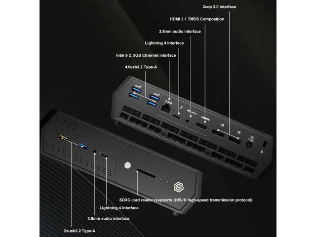 Intel nuc barebones pc NUC12SNKI7 Mini PC, Intel Core i7-12700H Upto  4.7GHz, Intel® Arc A770M 16GB GDDR6,HDMI 2.1 TMDS DP  2.0.Wi-Fi6E,Bluetooth5.2,Including 1t SSD,32GB 