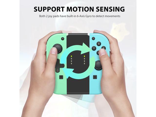 Switch Controllers Joypad Support 6-Axis Gyro, Babomi Switch Joypad  Compatible With Switch, Switch Joy pad Controller Support Wake-up Function  with Grip and Strap(White) : : Video Games