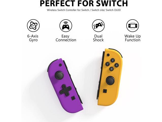 Switch Controllers Joypad Support 6-Axis Gyro, Babomi Switch Joypad  Compatible With Switch, Switch Joy pad Controller Support Wake-up Function  with Grip and Strap(White) : : Video Games