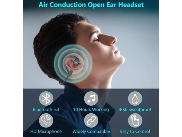 BANIGIPA Open Ear Headphones, 2023 Upgraded Air Conduction