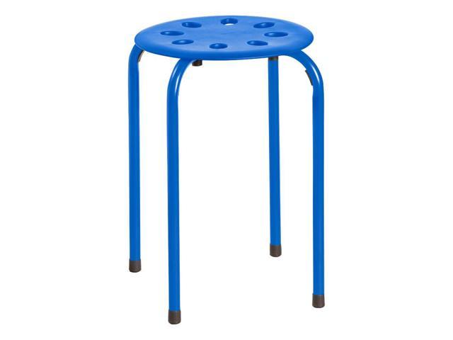 Norwood Commercial Furniture Plastic Stack Stools, Assorted Colors