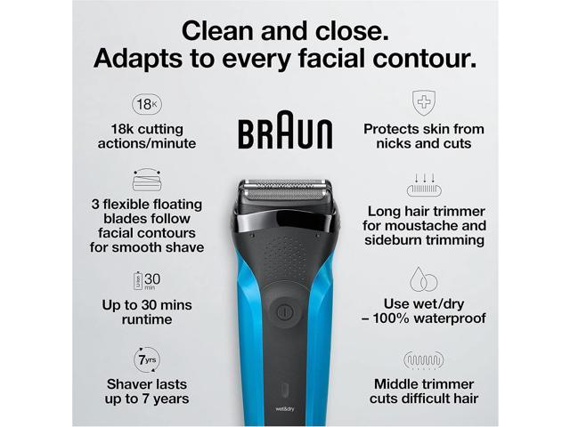 Braun 310s Electric Shaver for Men, 1-Count