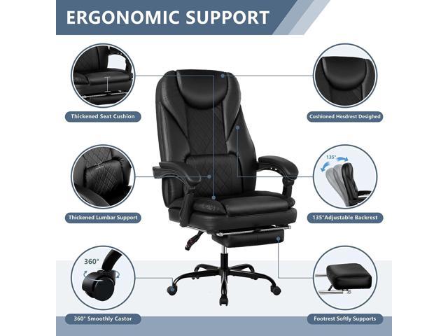 Guessky Executive Office Chair, Big and Tall Office Chair with