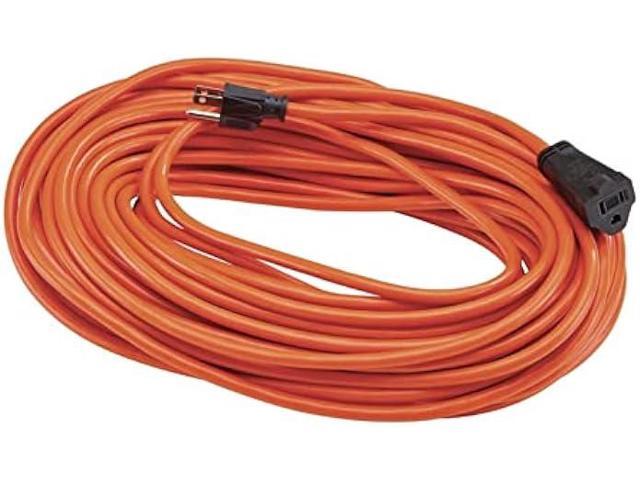 Hyper Tough 25FT 16AWG 3 Prong Orange Single Outlet Outdoor Extension Cord,  13 amps