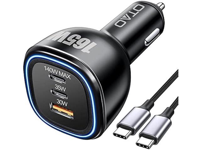 USB C Car Charger, 45W 4 Ports Super Fast Car Charger Adapter, PD3.0 &  QC3.0 30W Type C Car Charger Compatible with iPhone 15/14/13/12/11, Samsung