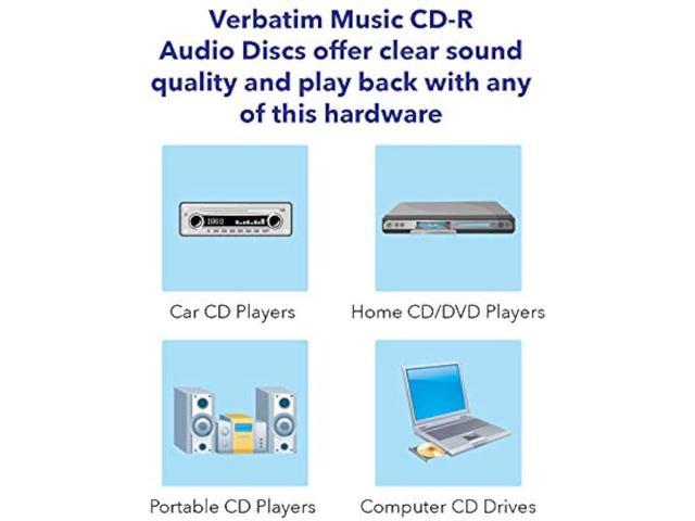 Verbatim Music CD-R 80 Minute 700 MB Blank Recordable Audio Discs