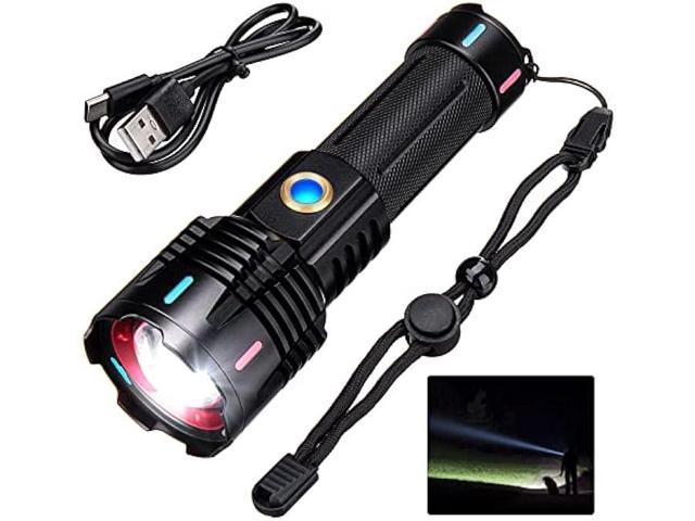 THORFIRE Rechargeable LED Flashlight, 100000 High Lumens Flashlight, 4921FT  Long Range, Modes, Waterproof, Zoomable, Super Bright Tactical  Flashlight, for Camping, Home, Emergencies, Walking Dogs