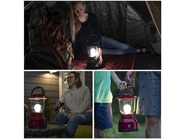 Enbrighten LED Large Camping Lantern, Battery Powered, USB Charging, 800  Lumens, 200 Hour Runtime, Carabiner Handle, Hiking Gear, Emergency Light,  Blackout, Storm, Hurricane