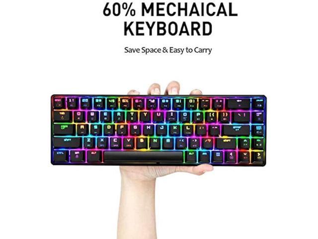KLIM Lightning Semi-Mechanical Illuminated Gaming Wired USB Keyboard