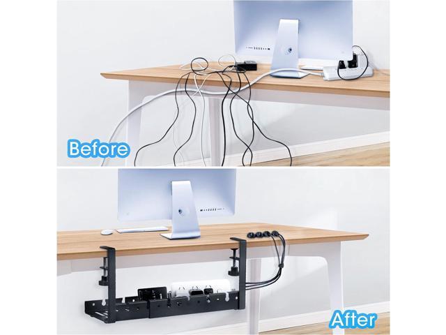 Echogear TV & Desk Cable Management - 2.25 Mini Cord Hider Conceals 3 Low Voltage Cables Behind Wall - Perfect for Speakers, Mounted TVs, Desks 