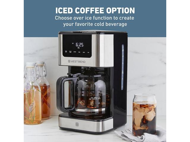 Buy FamiworthsIced Coffee Maker, Hot and Cold Coffee Maker Single Serve for  K Cup and Ground, with Descaling Reminder and Self Cleaning, Iced Coffee  Machine for Home, Office and RV Online at