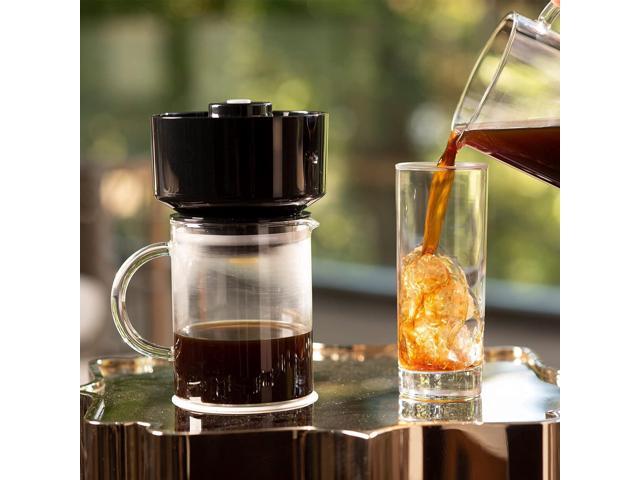 VINCI Express Cold Brew Patented Electric Coffee Maker in 5 Minutes, 4 Brew  Strength Settings & Cleaning Cycle, Easy to Use & Clean, Glass Carafe, 1.1