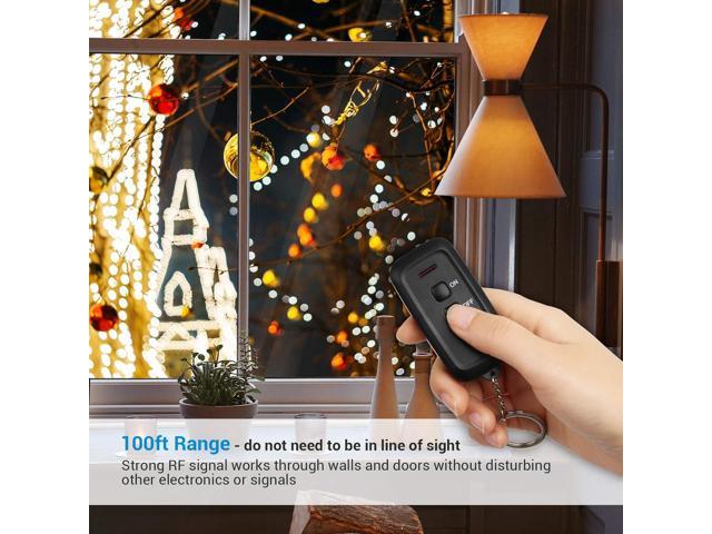 DEWENWILS Outdoor Wireless Remote Control Outlet, 2 Independent