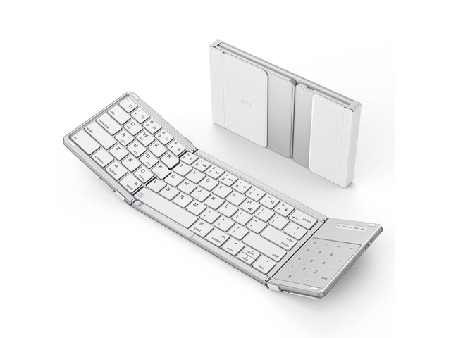 KEHIPI Foldable Keyboard with Sensitive Touchpad, Portable Wireless ...
