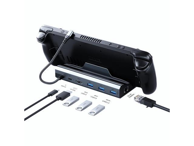 Steam Deck Docking Station for Handheld Gaming Setup 1000Mbps LAN