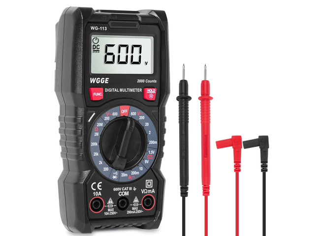 KEHIPI Digital Multimeter with Case, DC AC Voltmeter, Ohm Volt Amp Test ...
