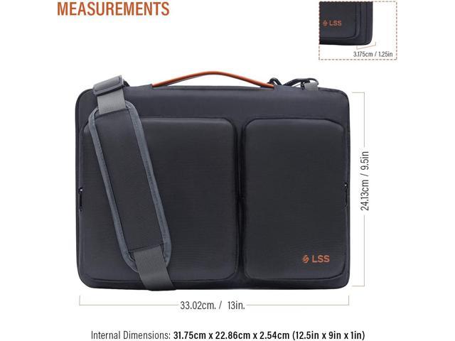 LSS Laptop Bag for Men/Women - Cool, Stylish & Durable Shoulder Sleeve Bag for 12-12.9 Laptops - Includes Slip Resistant Shoulder Strap - Compatible